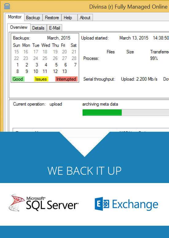White label backup client