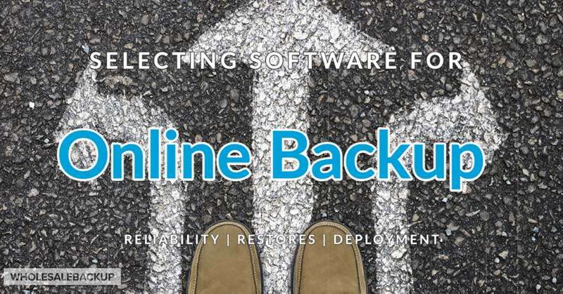 Things to consider when selecting software for your online backup business